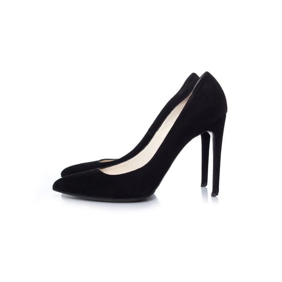 Balmain svarta pumps i mocka. - Image 2