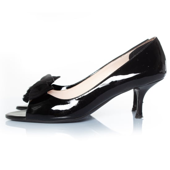 Prada lakleren pumps met strik - Image 2