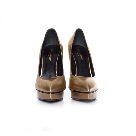 Saint Laurent Gold platform pump - Image 5