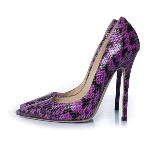 Jimmy Choo purple leather python pumps - Image 2