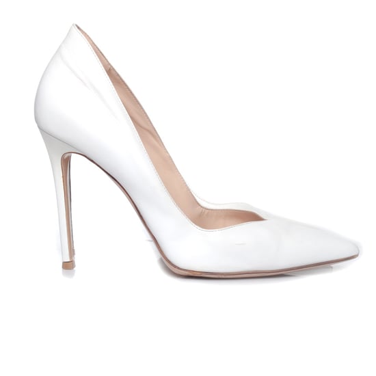 Gianvito Rossi Witte leren decollete pumps - Image 5