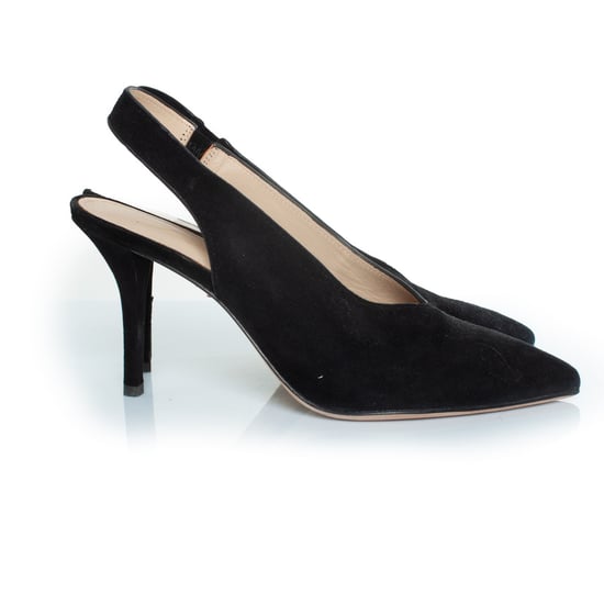 Lola Cruz zwarte suède slingback hakken - Image 4