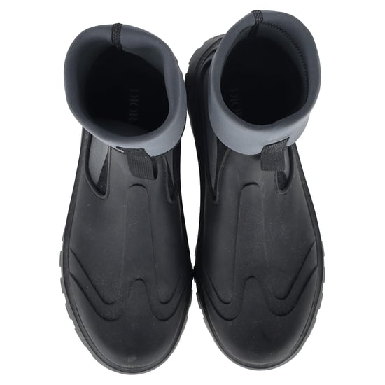Dior Garden Ankle Boots in Grey Rubber - Image 3