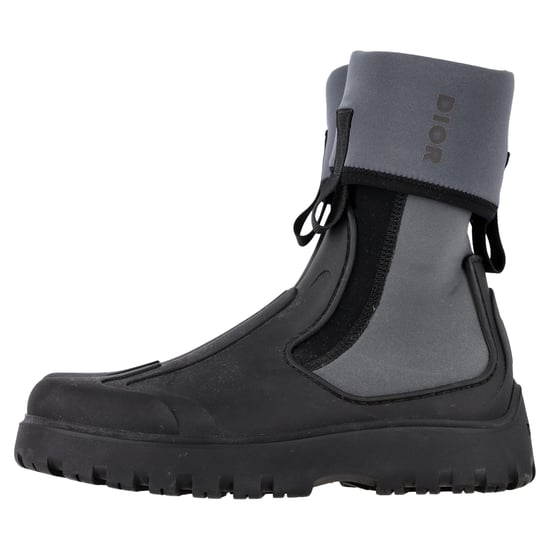 Dior Garden Ankle Boots in Grey Rubber - Image 4