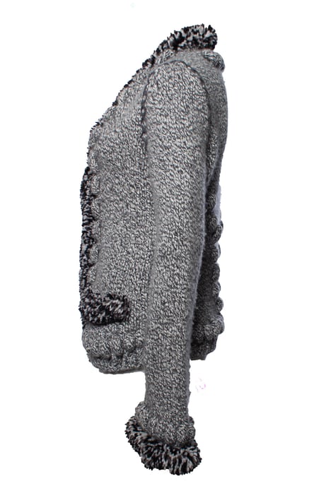 Alexander Mcqueen Grey knitted cardigan - Image 3