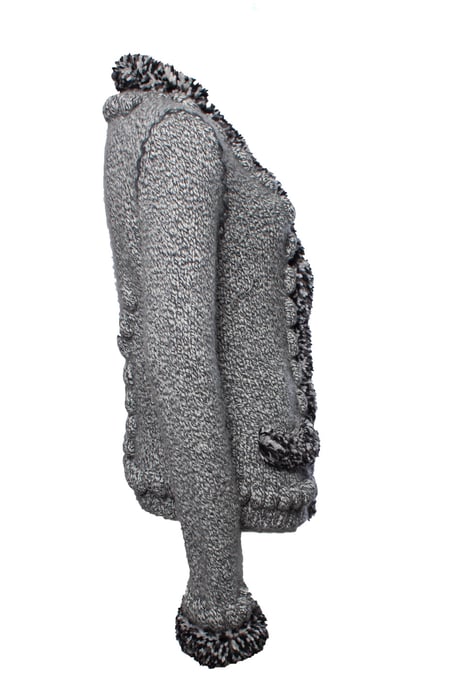 Alexander Mcqueen Grey knitted cardigan - Image 4