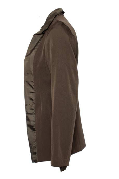 Comme Des Garçons grön kavaj med satinkant. - Image 3