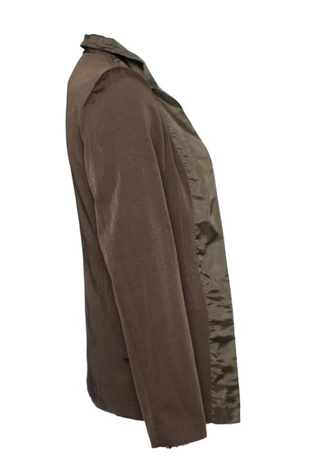 Comme Des Garçons grön kavaj med satinkant. - Image 4