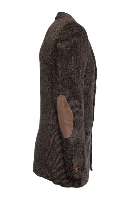 Giorgio Armani Brown rib wool blazer - Image 3