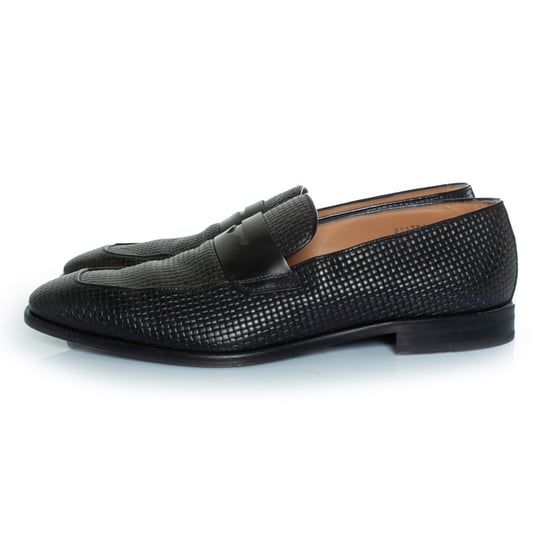 Boss Lissabon vävda läderloafers - Image 2