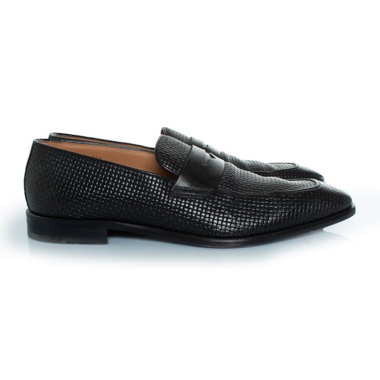 Boss Lissabon vävda läderloafers - Image 4