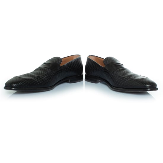 Boss Lissabon vävda läderloafers - Image 5