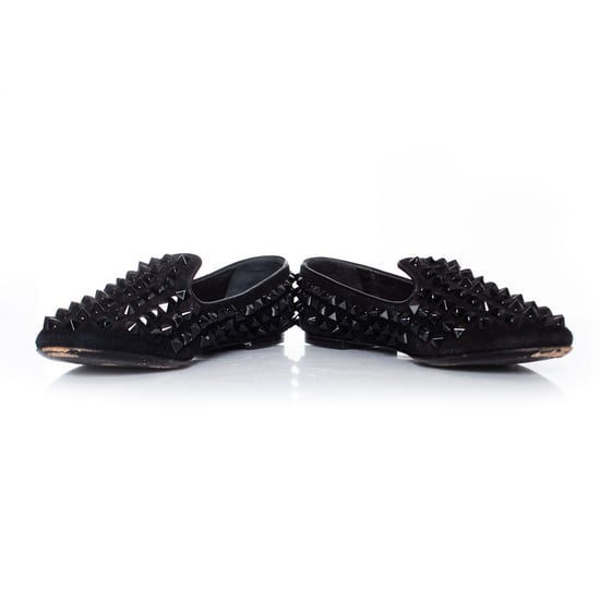 Philipp plein – Svarta loafers i mocka med nitar - Image 6