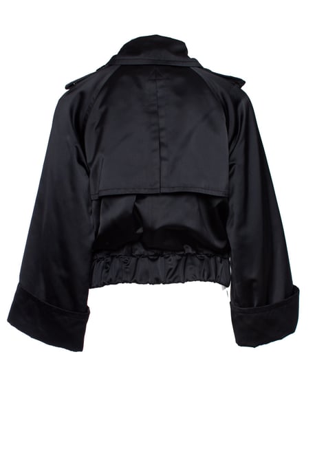 Dolce & Gabbana svart bomberjacka i satin - Image 2