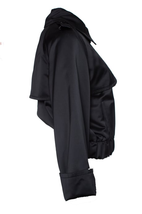 Dolce & Gabbana svart bomberjacka i satin - Image 3