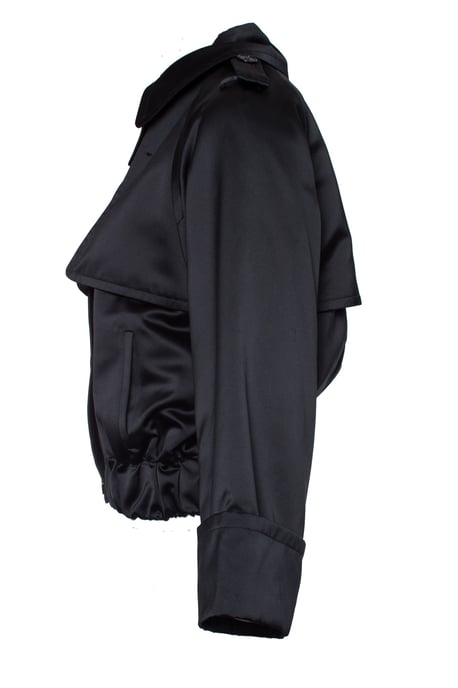 Dolce & Gabbana svart bomberjacka i satin - Image 4