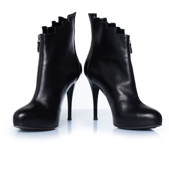 Giuseppe Zanotti svarta läderstövlar med dragkedja - Image 4