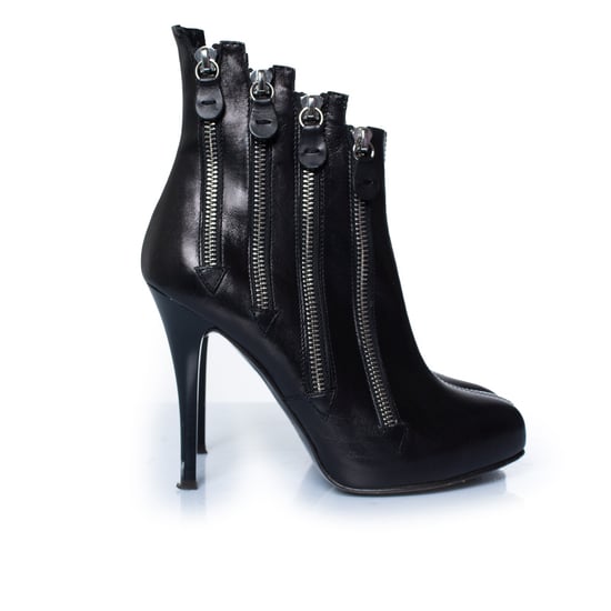 Giuseppe Zanotti svarta läderstövlar med dragkedja - Image 5