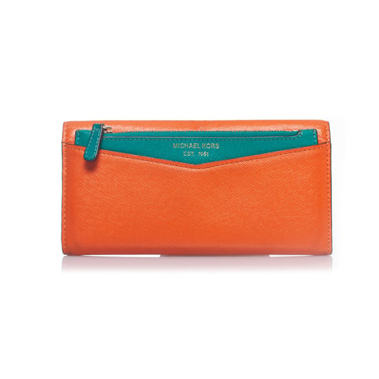 Michael Kors orange läderplånbok - Image 2