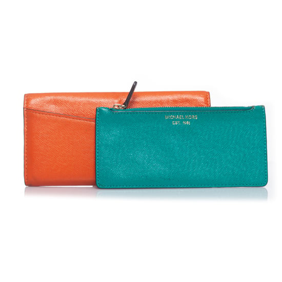 Michael Kors orange läderplånbok - Image 3