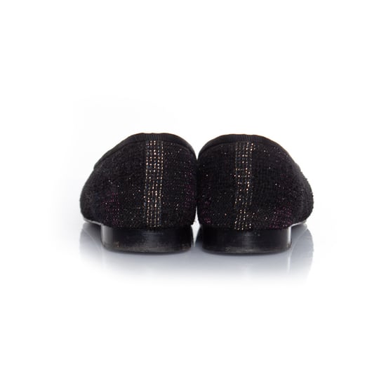 Chanel ballerina i ponnyskinn och lurex - Image 5