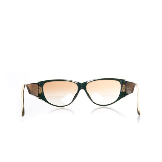 Christian Dior Vintage sunglasses in green and gold. - Image 4