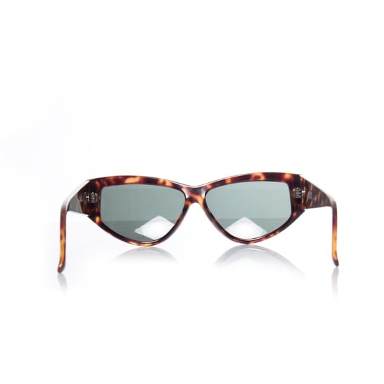 Gianni Versace Tortoise Shell Rechthoekige Zonnebril. - Image 4