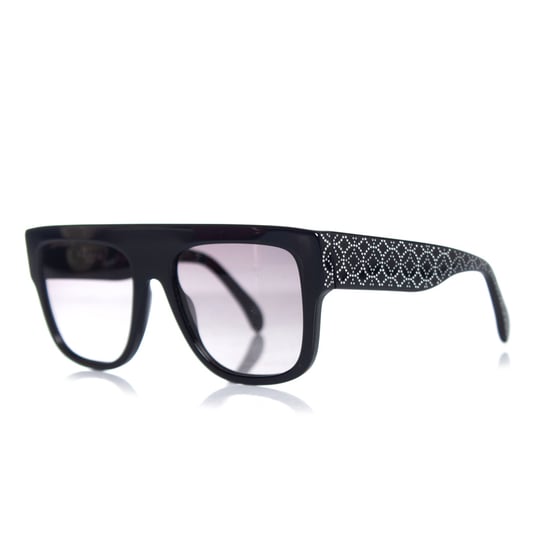 Azzedine Alaia Black rectangular gradient sunglasses - Image 1