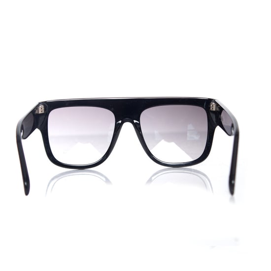 Azzedine Alaia Black rectangular gradient sunglasses - Image 4