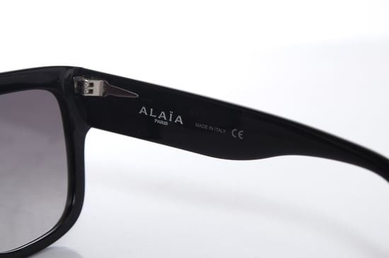 Azzedine Alaia Black rectangular gradient sunglasses - Image 6