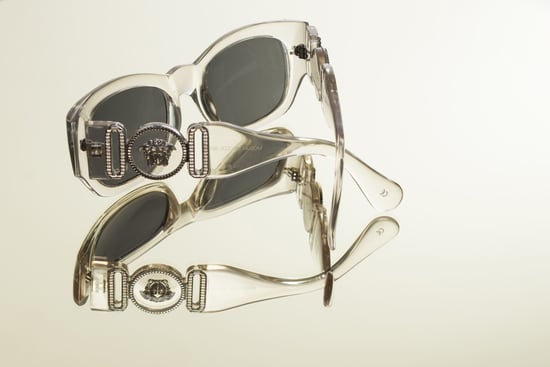 Gianni Versace överdimensionerade genomskinliga solglasögon. - Image 2