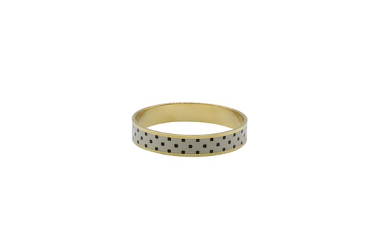 Marc by Marc Jacobs Logo Plaque Bangle in Gold Metal - Image 5