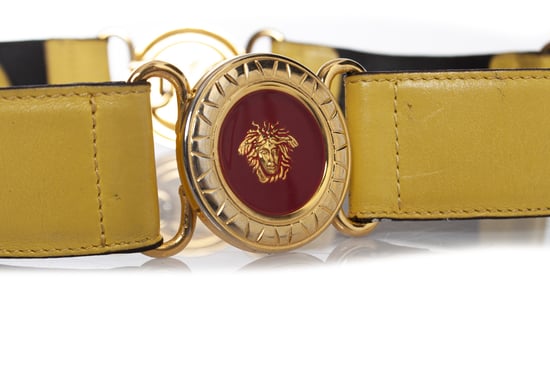 Gianni Versace Medusa midjebälte i läder - Image 5
