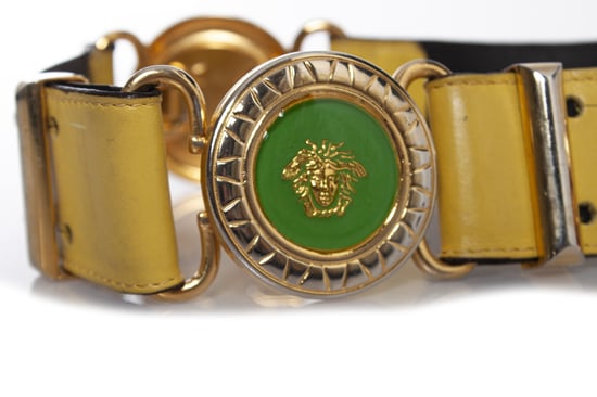 Gianni Versace Medusa midjebälte i läder - Image 6
