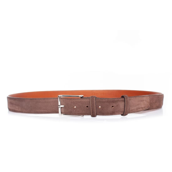 Santoni bruine suède riem - Image 1