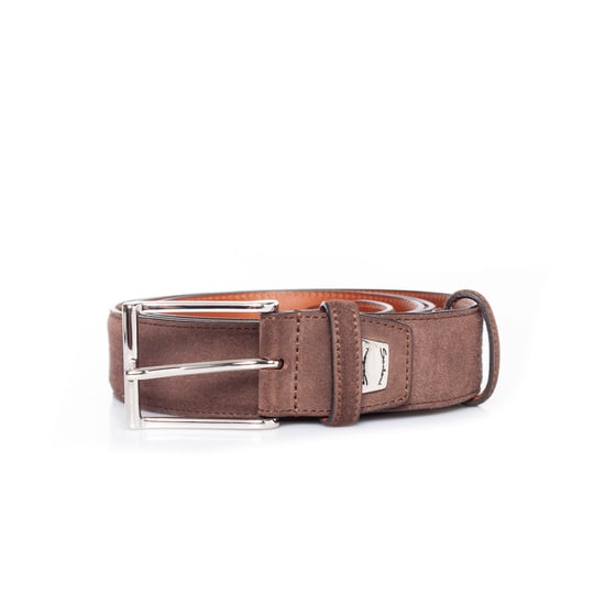 Santoni bruine suède riem - Image 3