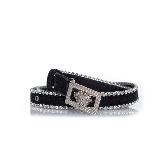 Gianni Versace canvasbälte medusa och strass - Image 3