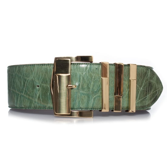 Gianni Versace Groene tailleriem van krokodillenleer - Image 1
