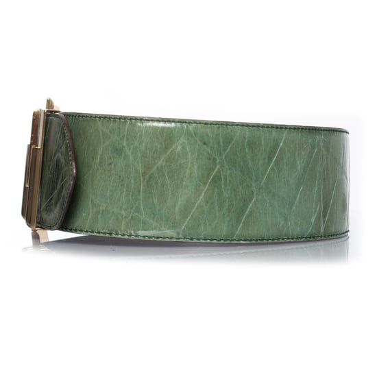 Gianni Versace Groene tailleriem van krokodillenleer - Image 5