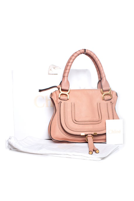 Chloe Small leather Marcie Bag in Fallow pink - Image 3