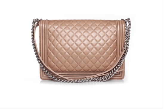 Chanel Metallic grote leren jongenstas - Image 2