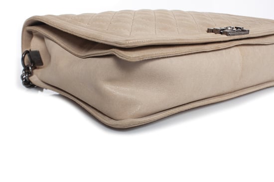 Chanel zachte grote leren jongen in beige - Image 4