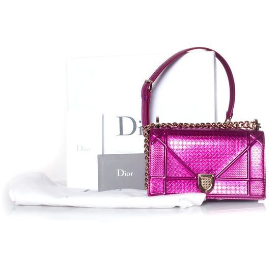 Christian Dior Metallic Diorama flap bag - Image 2