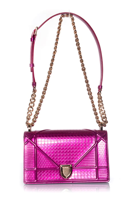 Christian Dior Metallic Diorama flap bag - Image 3