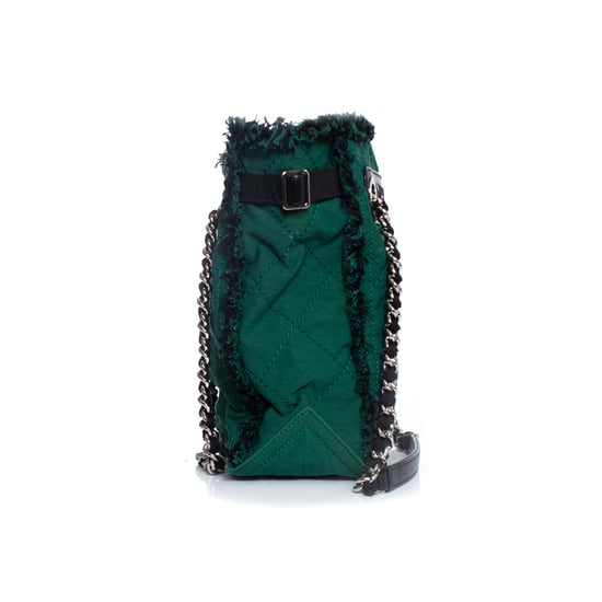 Chanel Groene gewatteerde canvas tas - Image 3
