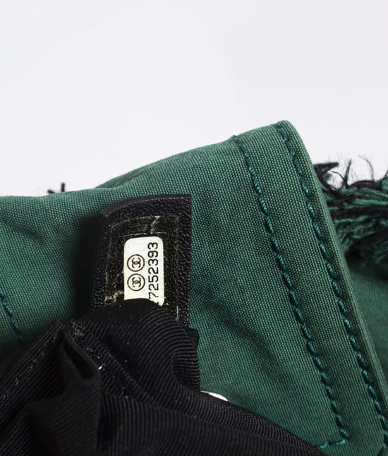 Chanel Groene gewatteerde canvas tas - Image 6