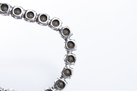 Saint Laurent Crystal XL rökfärgade ovala droppörhängen - Image 4