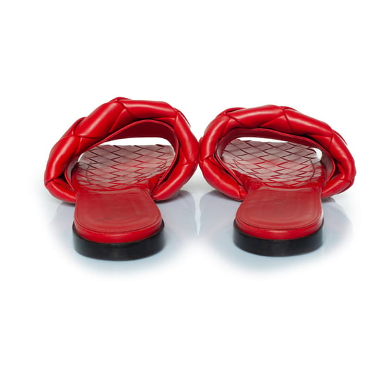 Bottega Veneta Röda Lido-sandaler i läder - Image 5