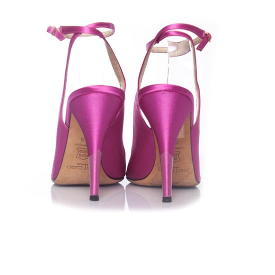Jimmy Choo pink satin crystal peep-toe sandals - Image 5