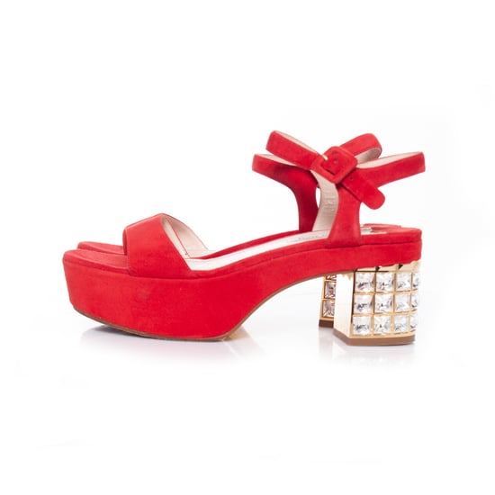 Miu Miu Crystal embellished platform sandals - Image 2